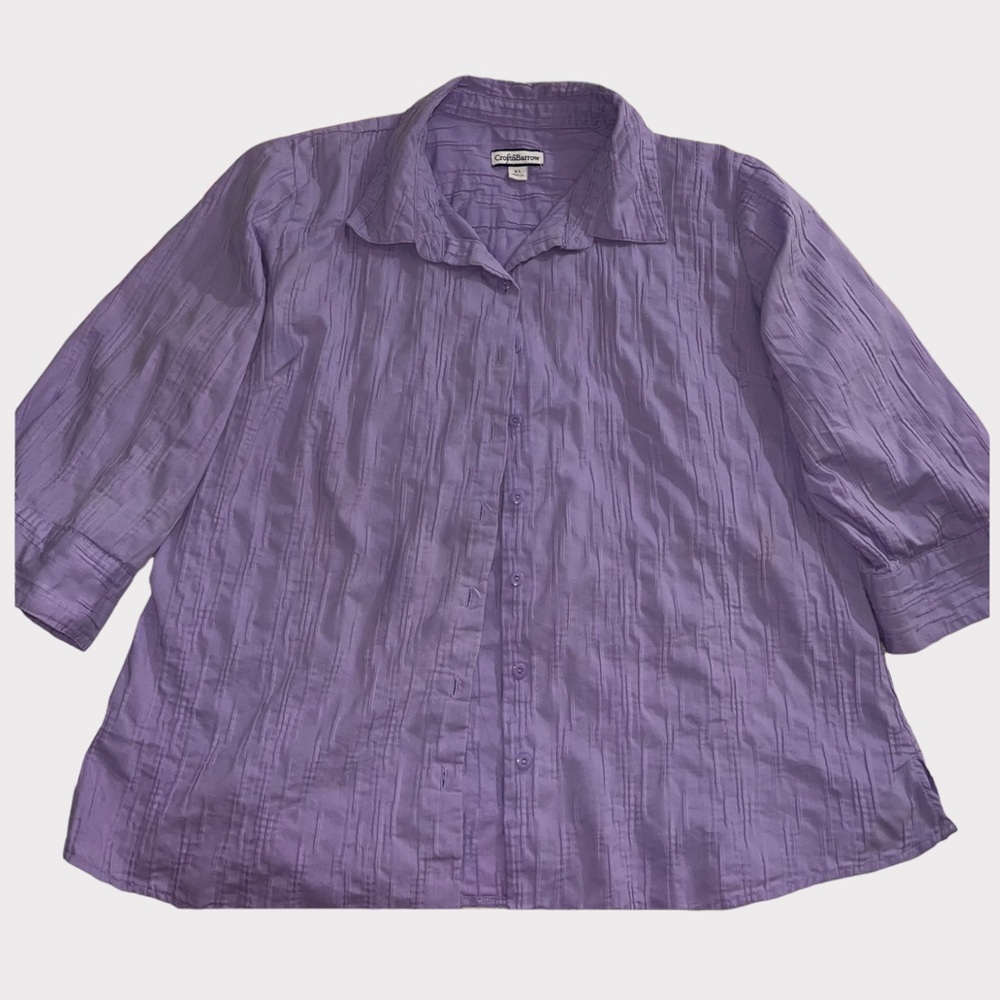 Crate&Barrel lavender button up